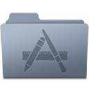 Applications Folder Graphite icon